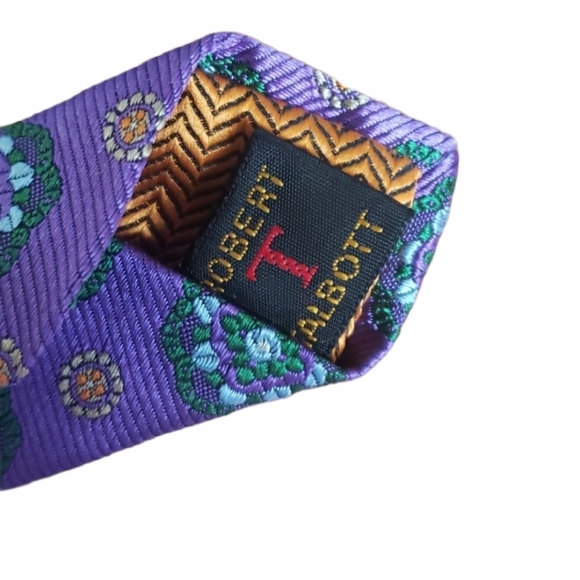 Robert Talbott Woven Silk Neck Tie - Picture 5 of 5